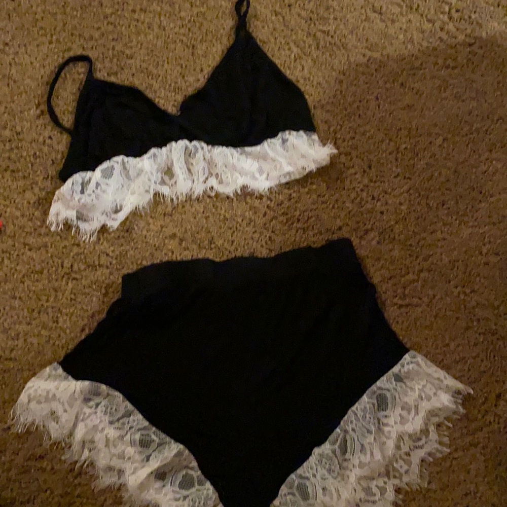 Super cute brand new lace pajama set